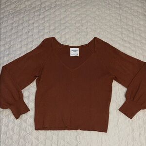 Abercrombie and Fitch brown sweater medium